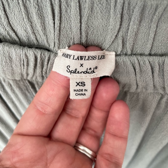 Mary Lawless Lee x Splendid Pull On Maxi Skirt Size XS/S EUC Green. L16 - Picture 2 of 11